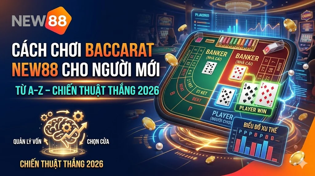 Cách chơi baccarat NEW88 từ A đến Z cho người mới