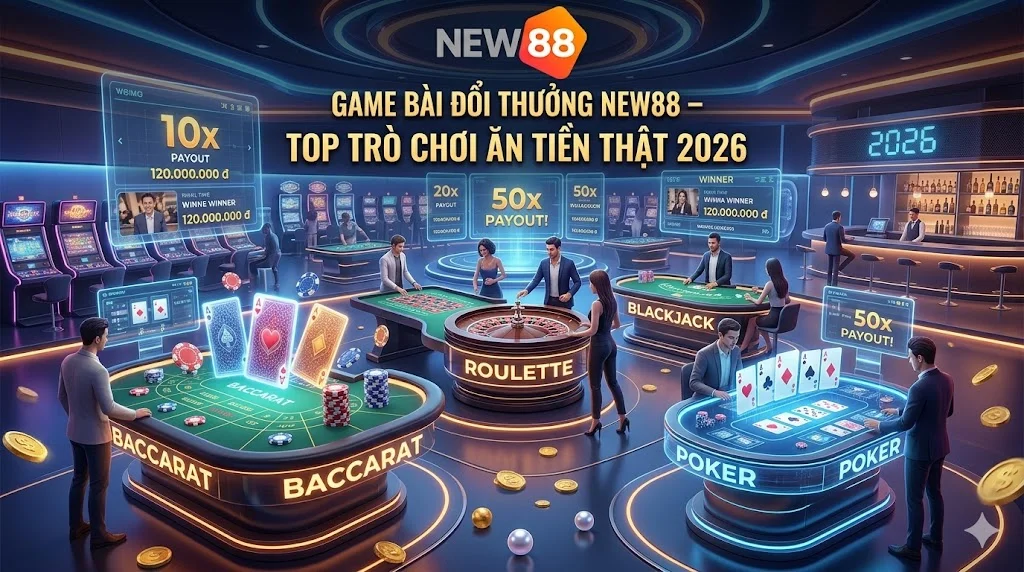 Game bài đổi thưởng NEW88 tiến lên sâm lốc phỏm mậu binh