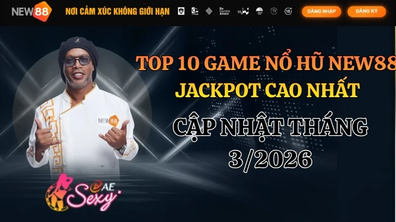 Top 10 Game Nổ Hũ NEW88 Jackpot Cao Nhất 2026
